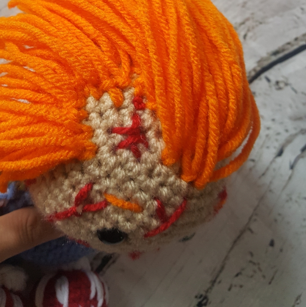Crochet Chucky Inspired Amigurumi - Picture 8 of 16